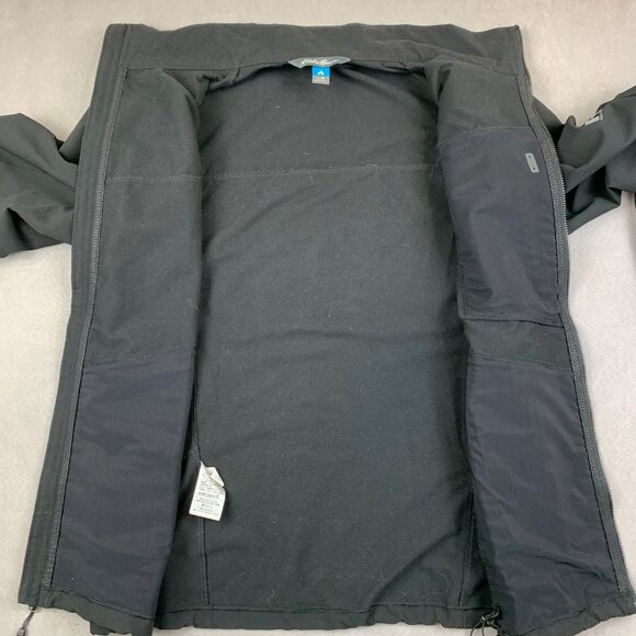 Eddie Bauer First Ascent Mens Sandstone Backbone Jacket Medium Black Full Zip - Picture 7 of 10